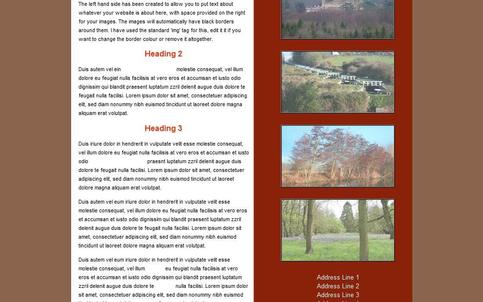 Vorschau Website Template ALL THE REDS