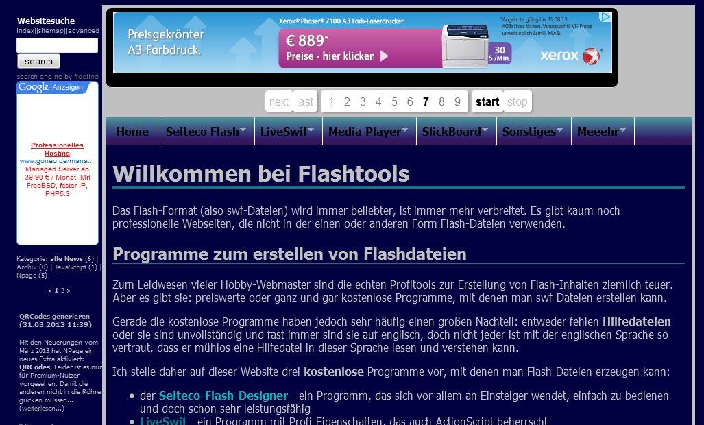 Hauptseite Flashtools Hauptseite Flashtools