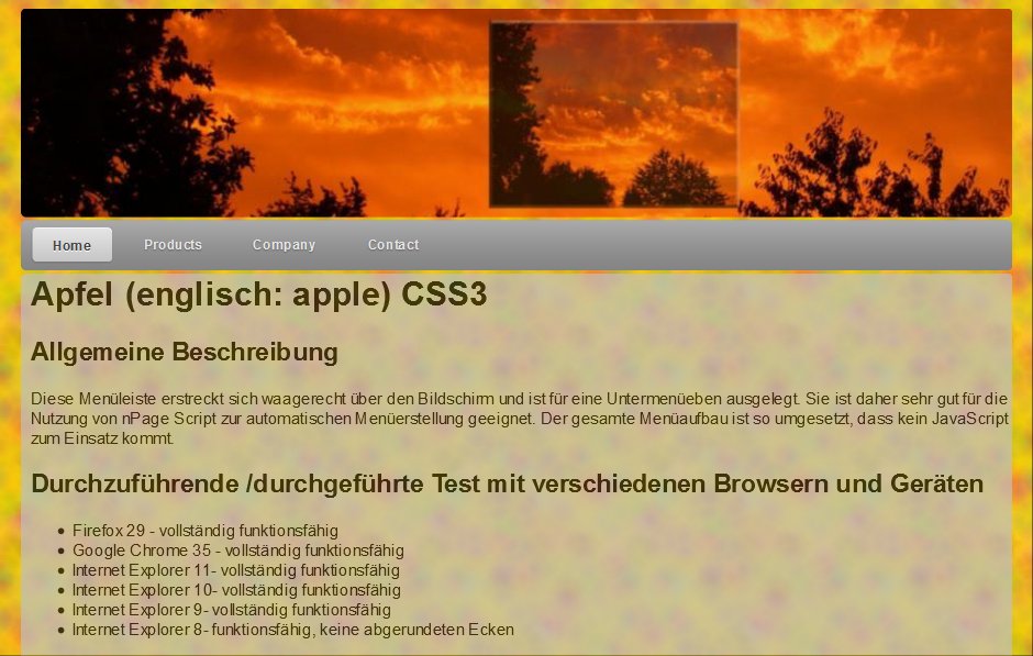 Vorschau Apfel (englisch: apple) CSS3 Vorschau Apfel (englisch: apple) CSS3