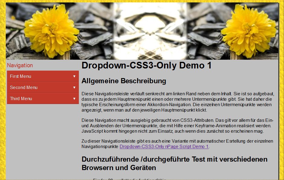 Vorschau Dropdown CSS3 Only Vorschau Dropdown CSS3 Only