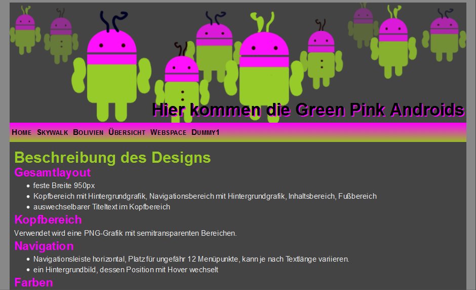 Vorschau Basislayout mit horizontaler Navigationsleiste Vorschau Basislayout mit horizontaler Navigationsleiste