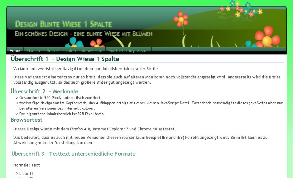 Designvorlagen Bunte Wiese Designvorlagen Bunte Wiese